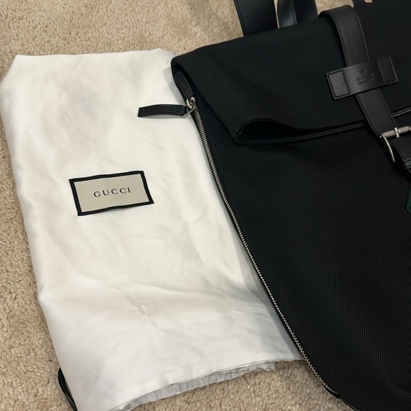 Gucci Black Technocanvas Backpack with adjustable straps - Picture 8 of 8